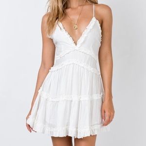 Princess Polly White Dawning Mini Dress